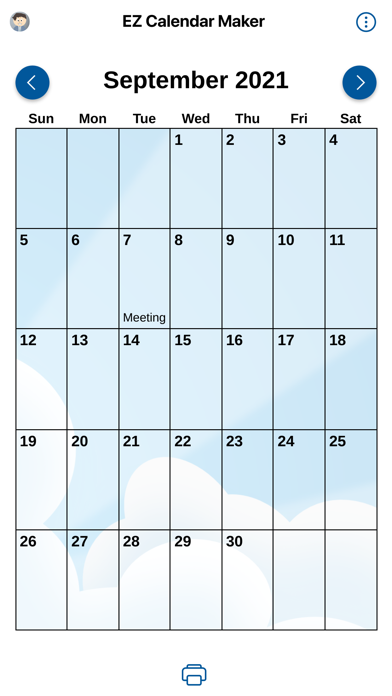 EZ Calendar Maker screenshot 2