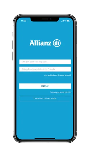 Captura de pantalla de Allianz Salud Decesos en iPhone 2