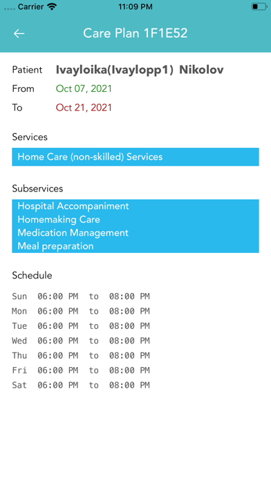 iCare Home Health Screenshot