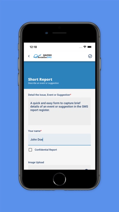 QAOSH AviationSMS Screenshot