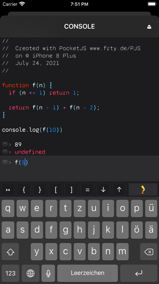 #2. PocketJS (iOS) 由: PAMA games