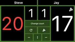 simple badminton scoreboard iphone screenshot 1