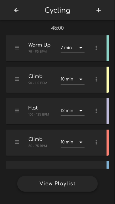 Cycler: Fitness Playlist Maker Screenshot