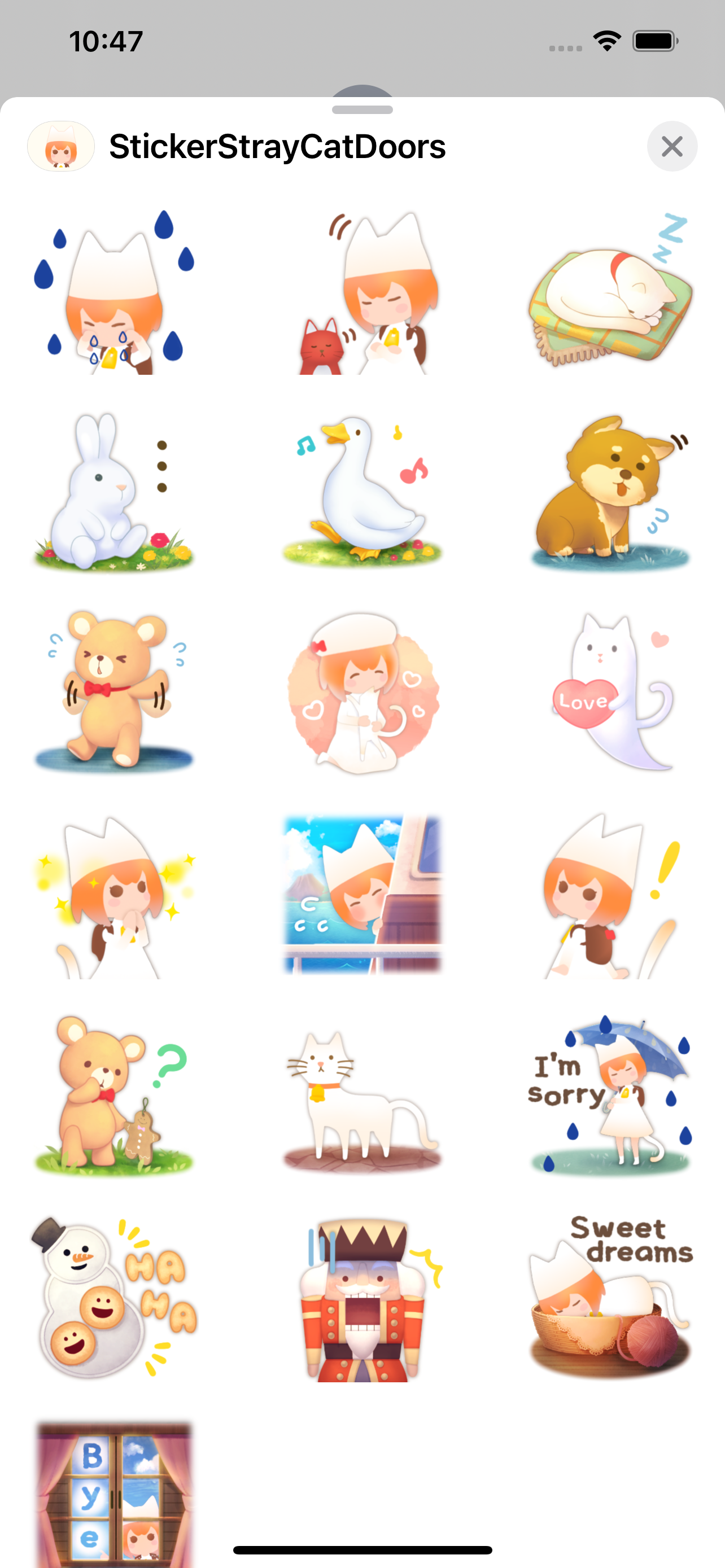 Sticker Stray Cat Doors