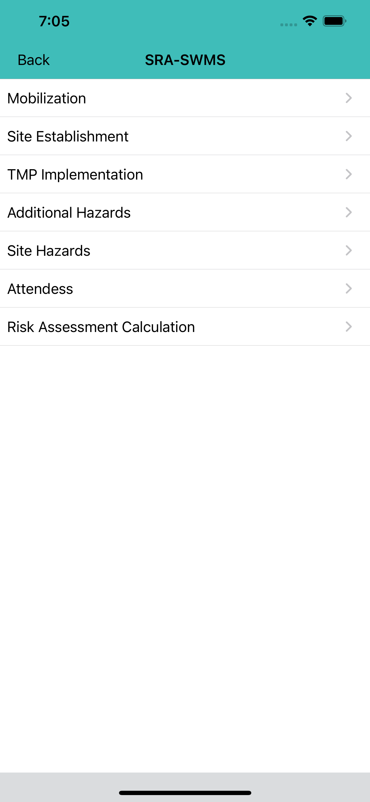 SITE RISK ASSESSMENT