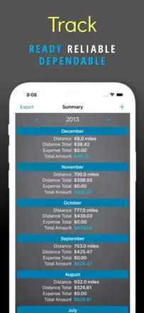 Mileage Expense Log & Trackerのスクリーンショット（1/5）
