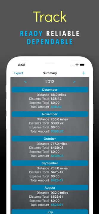 Mileage Expense Log & Tracker: Screenshot 1 von 5