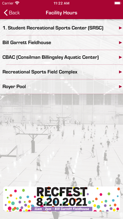 IU Recreational Sports Screenshot