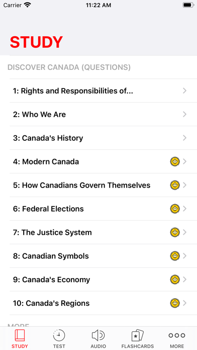 Canada Citizen Test Screenshot