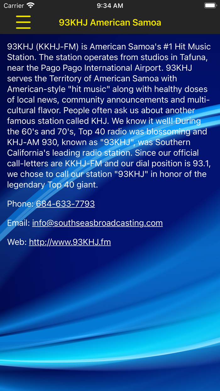 American Samoa 93KHJ