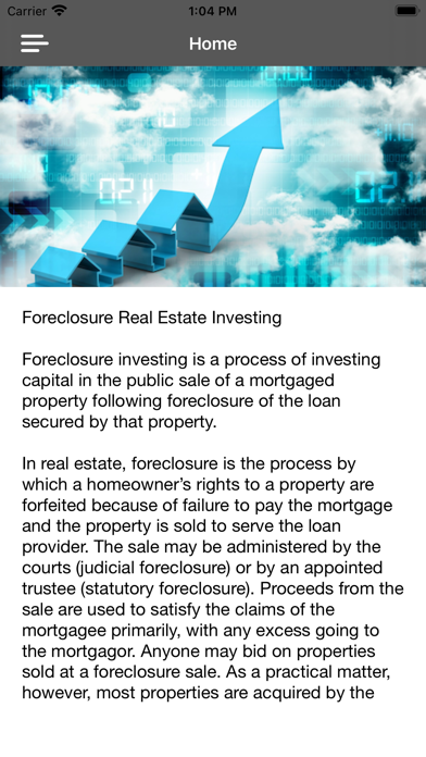 Foreclosure real estate invest Screenshot