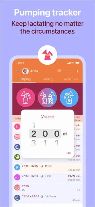 Breastfeeding Newborn tracker : capture d’écran 2 sur 7