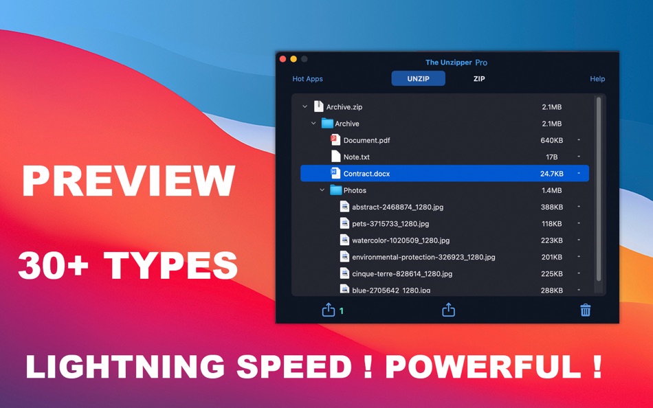 #2. The Unzipper Pro - Unarchiver (macOS) 由: 志勇 吴