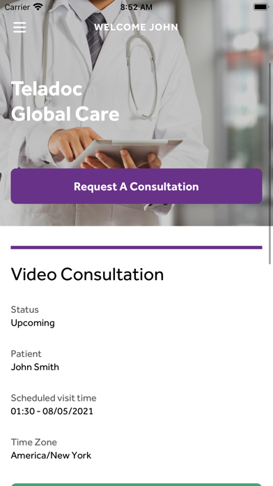 Teladoc Global Care Screenshot