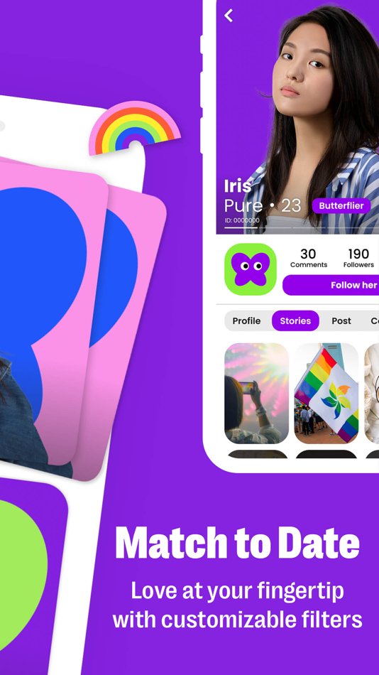 #2. Butterfly - Lesbian App (iOS) 由: Red Soldier