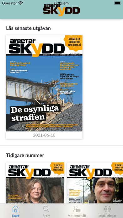 Arbetarskydd – om arbetsmiljön Screenshot