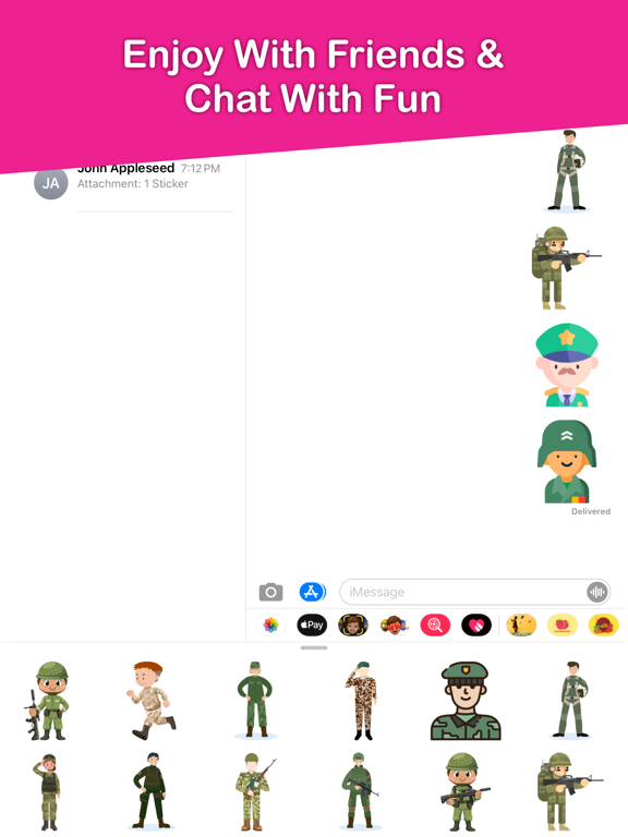 Screenshot #4 for Army Soldiers Emojis