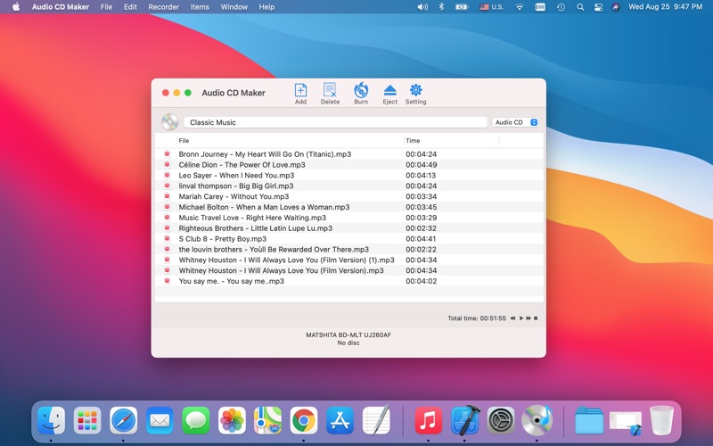 Screenshot #1 pour Audio CD Maker