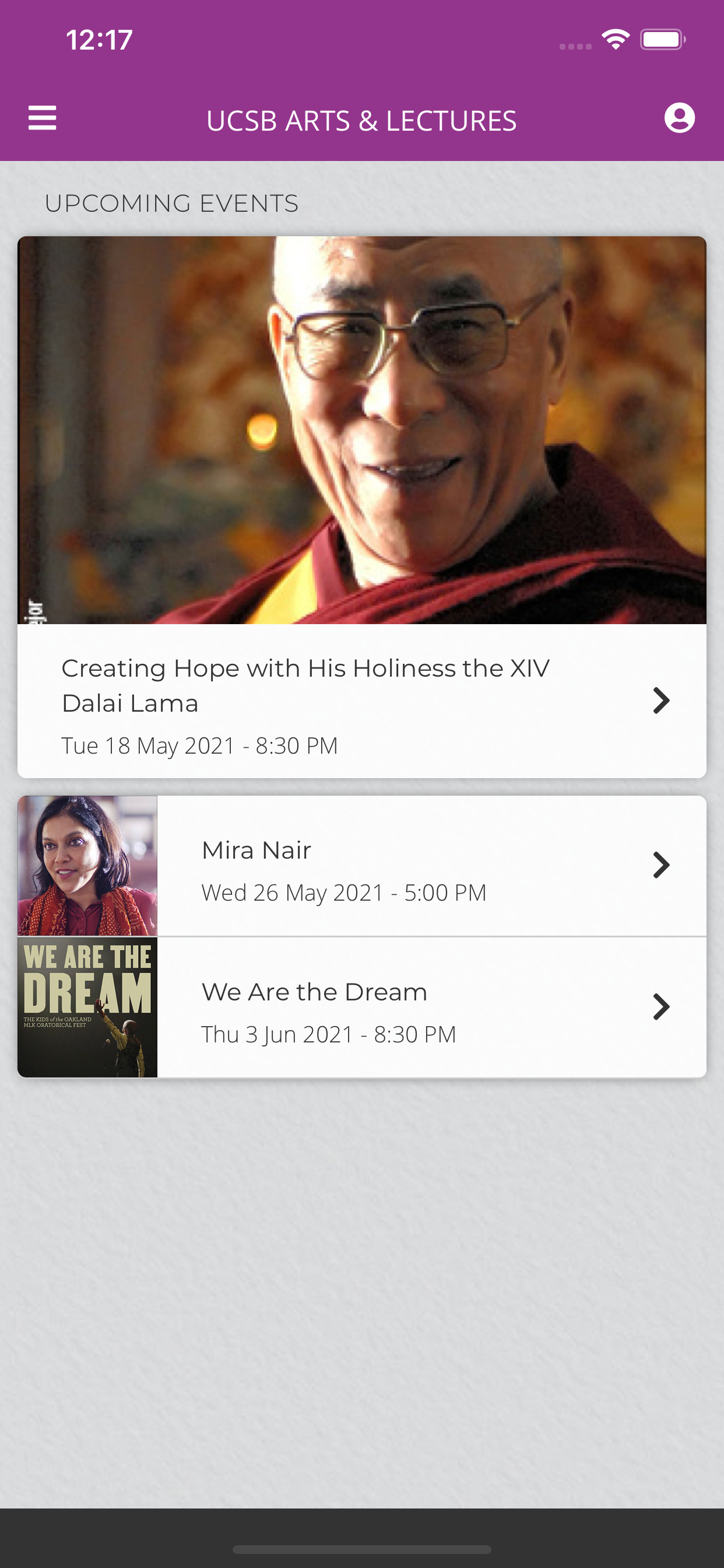 UCSB Arts & Lectures