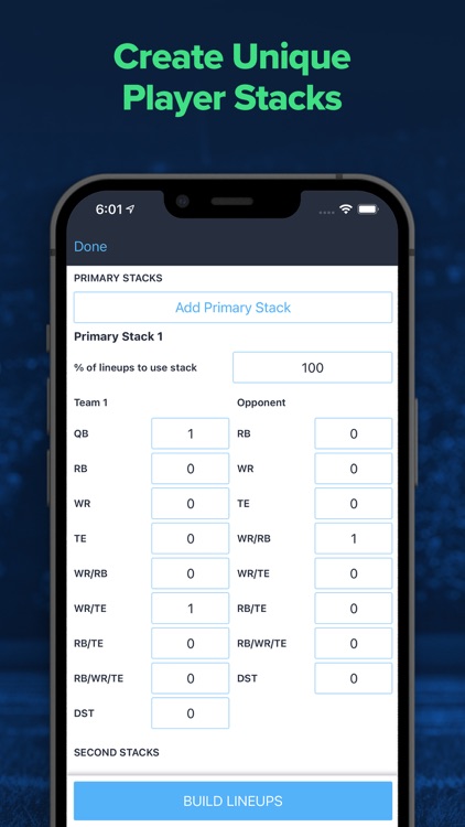 LineupHQ FanDuel DFS Optimizer screenshot-5