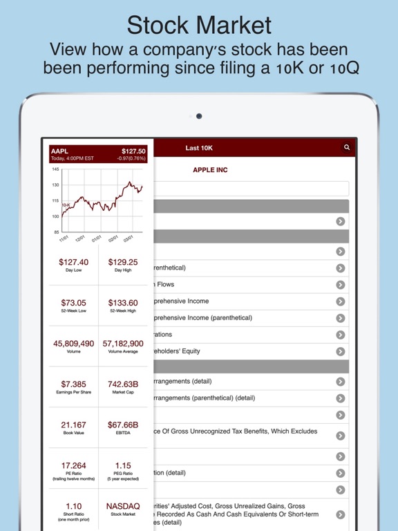 Screenshot #6 pour Last10K: Company SEC Filings