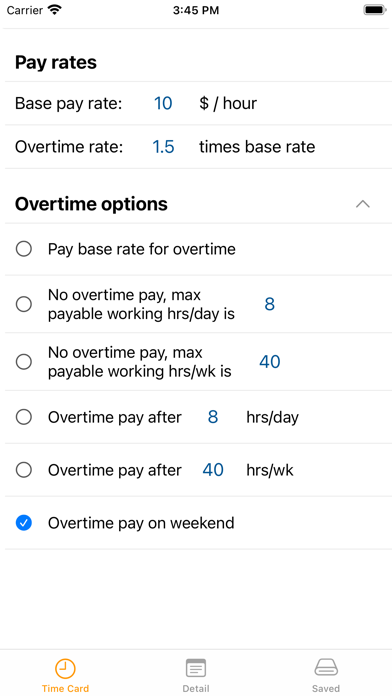 Wage Calculator-Time Card Calc screenshot 2