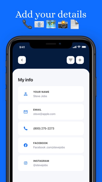 TapChats nfc business card