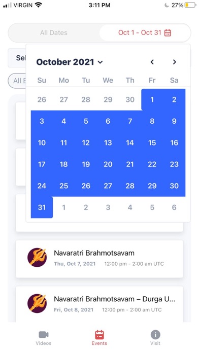 Sri Vidya Temple Screenshot