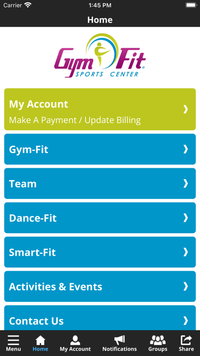 Gym-Fit Sports Screenshot