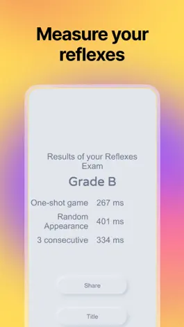 Game screenshot Reflexes Exam mod apk