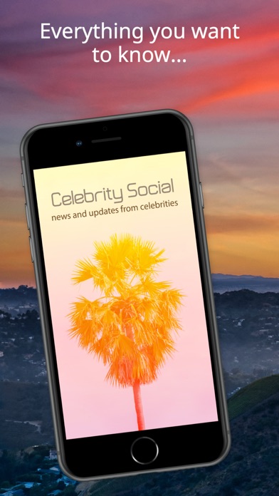 Celebrity Social Screenshot
