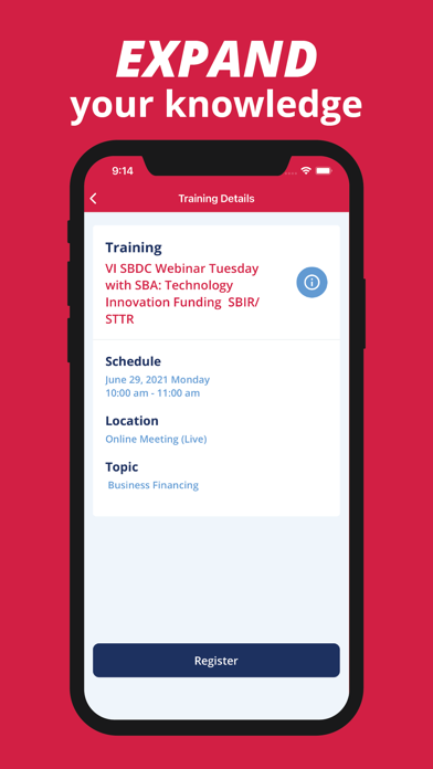 Virgin Islands SBDC Screenshot