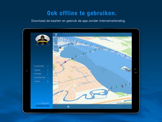 Vaarkaart Nederland iPad app afbeelding 3