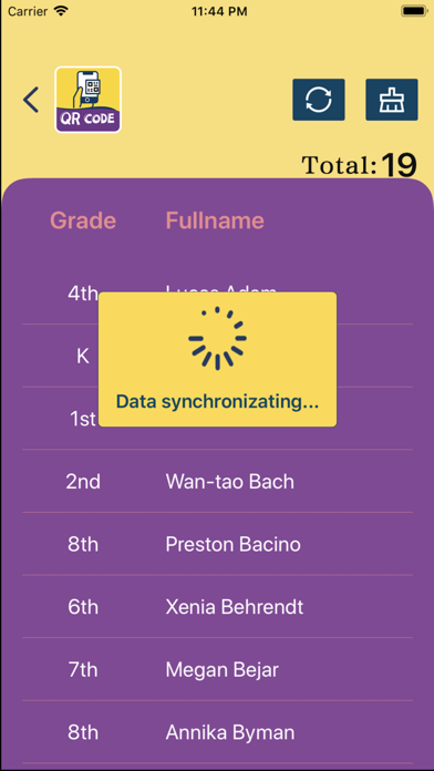 School Dismissal QRCode Screenshot