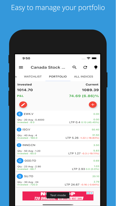 Canada Stock Market Live Screenshot
