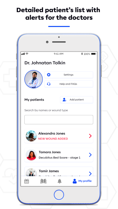 Professional Patients App Screenshot
