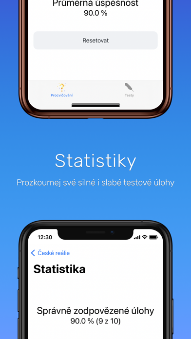 České reálie cvičný test Screenshot