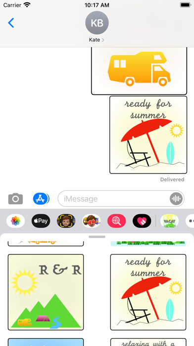 vacay stickers Screenshot