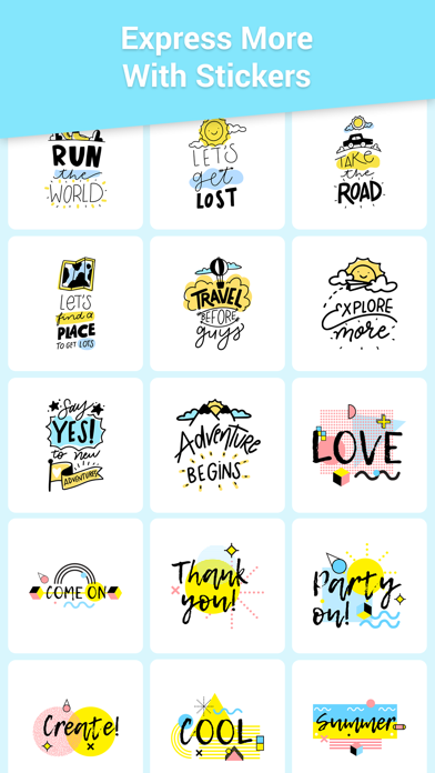 Screenshot #1 pour Colorful Quotes Stickers