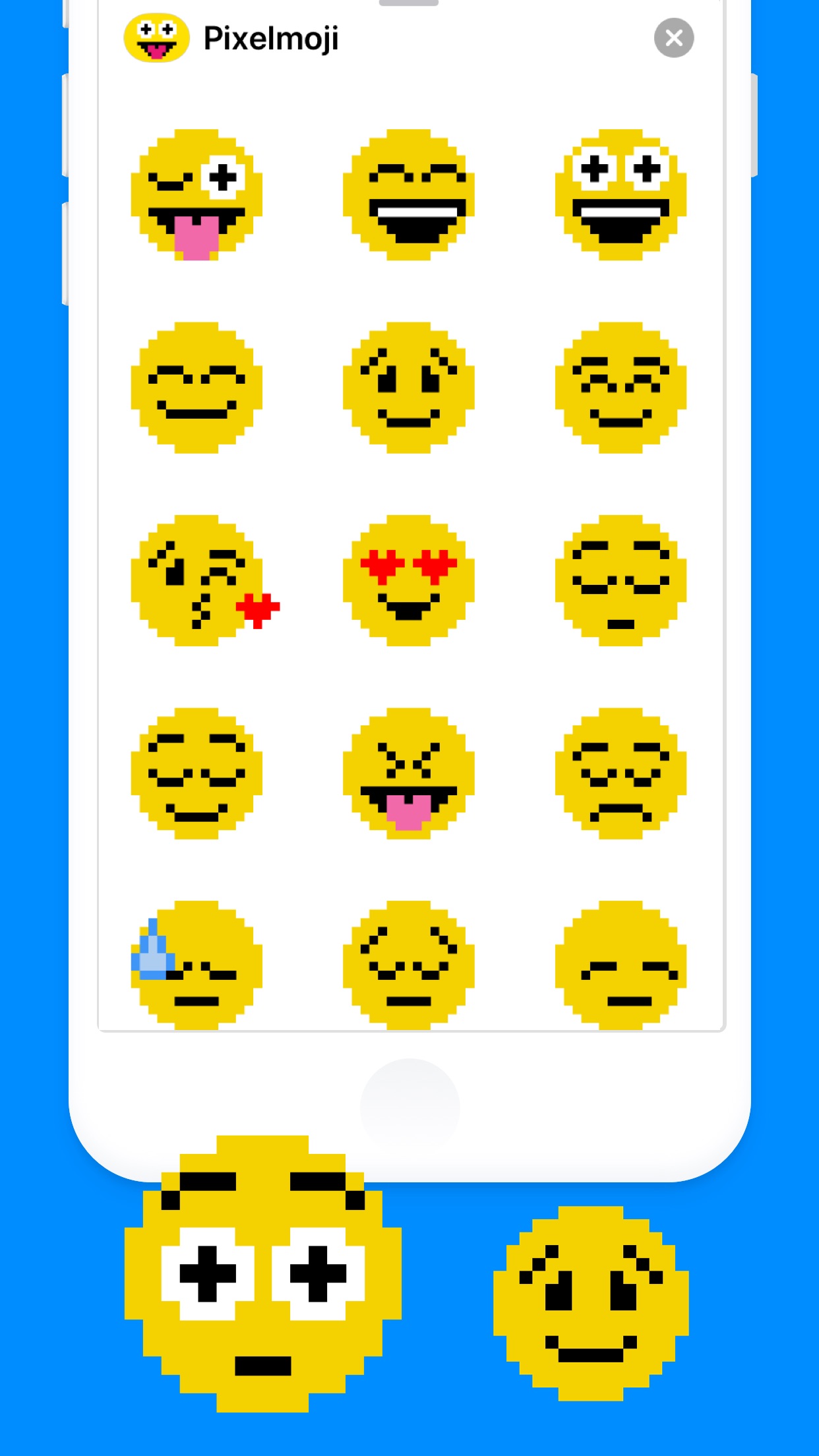 Screenshot do app Pixelmoji: Animated Stickers