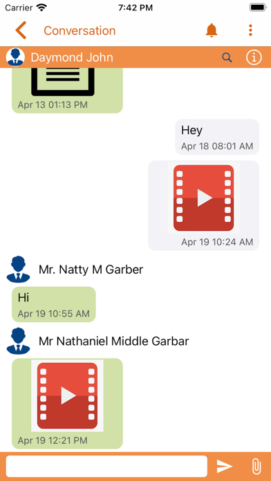 JRS Medical Messaging Screenshot