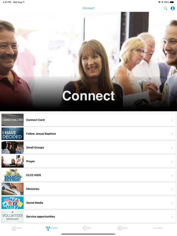 Canyon Lake Community Church iPad screenshot 1 - Lifestyle app