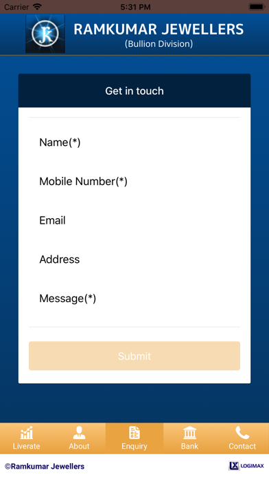 Ramkumar Bullion Screenshot