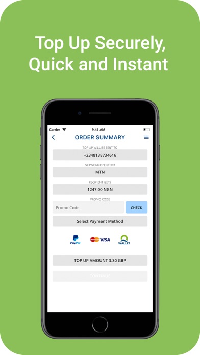 Overseas Top Up Screenshot