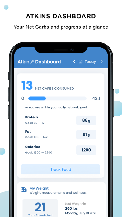 Atkins® Carb & Meal Tracker Screenshot