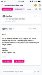 DelightChat - Customer Support screenshot