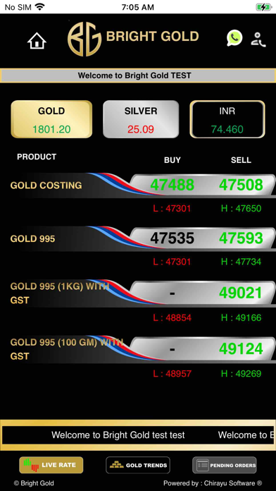 Bright Gold Screenshot