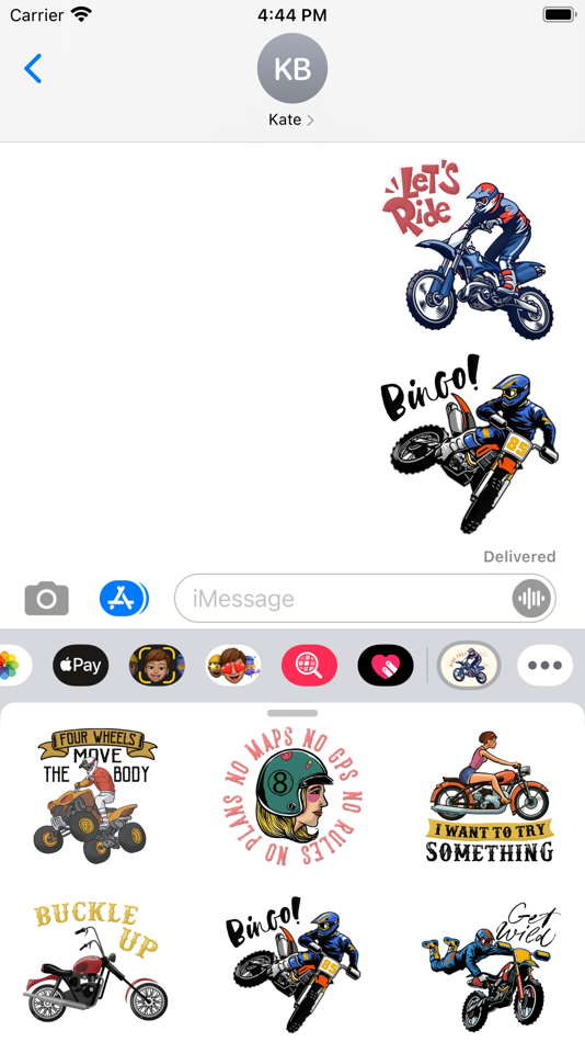 Motorbike Ride Stickers - 1.0 - (iOS)