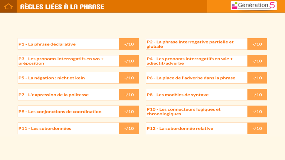 #5. Mémo Allemand A1-A2 (iOS) Podle: Génération 5