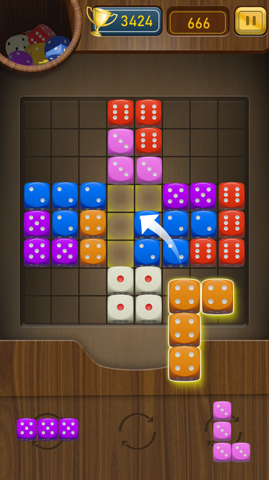 #4. Woody Dice Block (iOS) Podle: Vnstart LLC